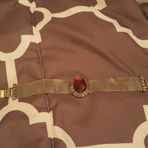 Silver rhinestone bracelet